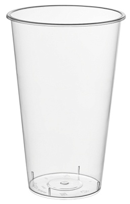 Стакан Bubble cup/шейкер глянец ПП 1021 D=90мм цвет прозр. 455/500мл ОЗЛП/ВЗЛП (х20/500)