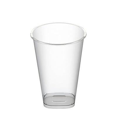 Стакан Bubble cup/шейкер квадрат. дно глянец ПП 1027ГП D=90мм цвет прозр. 375/410мл (14г) ОЗЛП/ВЗЛП (х25/600)