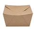 Контейнер бумажный 600мл 110х90х73мм ECO FOLD BOX цвет Крафт/Белый DoECO (х25/375)