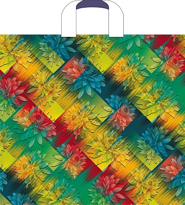 Пакет ПЭ с петлевой ручкой 40x36+4см (110) (Краски) Артпласт (х25/350)