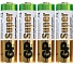 Батарейки алкалиновые 4 шт., LR06-АА, GP Super, GP 15ARS-2SB4 (х4/96) Китай