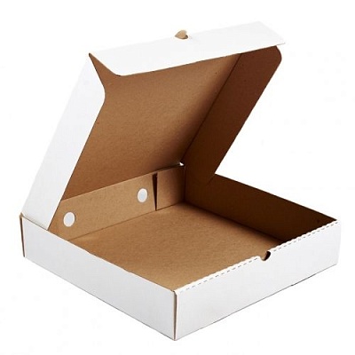 Коробка картонная для пирога 280х280х70мм для D=28 см МГК цвет Белый/Бурый (х1/50)