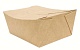 Контейнер бумажный 900мл 150х115х70мм ECO FOLD BOX цвет Крафт/Белый DoECO (х25/225)