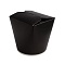 Коробка картонная для лапши 450мл WOK С круглым дном цвет Черный (х50/500)